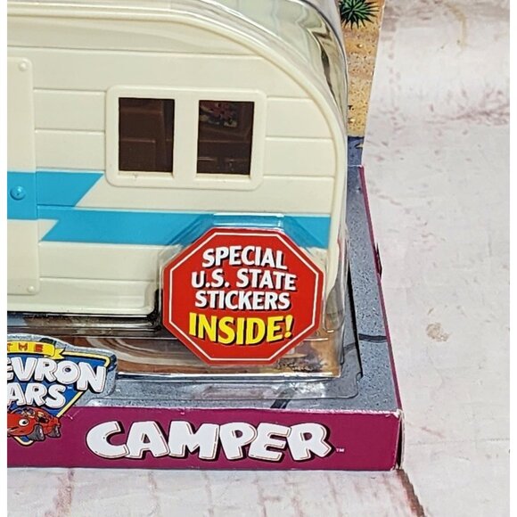 Mint Condition 2006 Vintage The Chevron Cars Hap E. Camper with Hitch & Original - Picture 2 of 12
